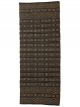 Tapis Farah Coton et Jonc de Mer Naturel & Noir Nordal - 250 x 100 cm