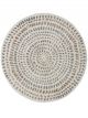 Tapis Rond en Coton Tufté à Motifs Multicolores Bloomingville - 120 cm 