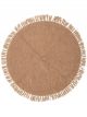 Tapis Rond Lenea Brun en Laine Bloomingville - 110 cm 