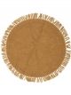 Tapis Rond Lenea Jaune Moutarde en Laine Bloomingville - 110 cm 