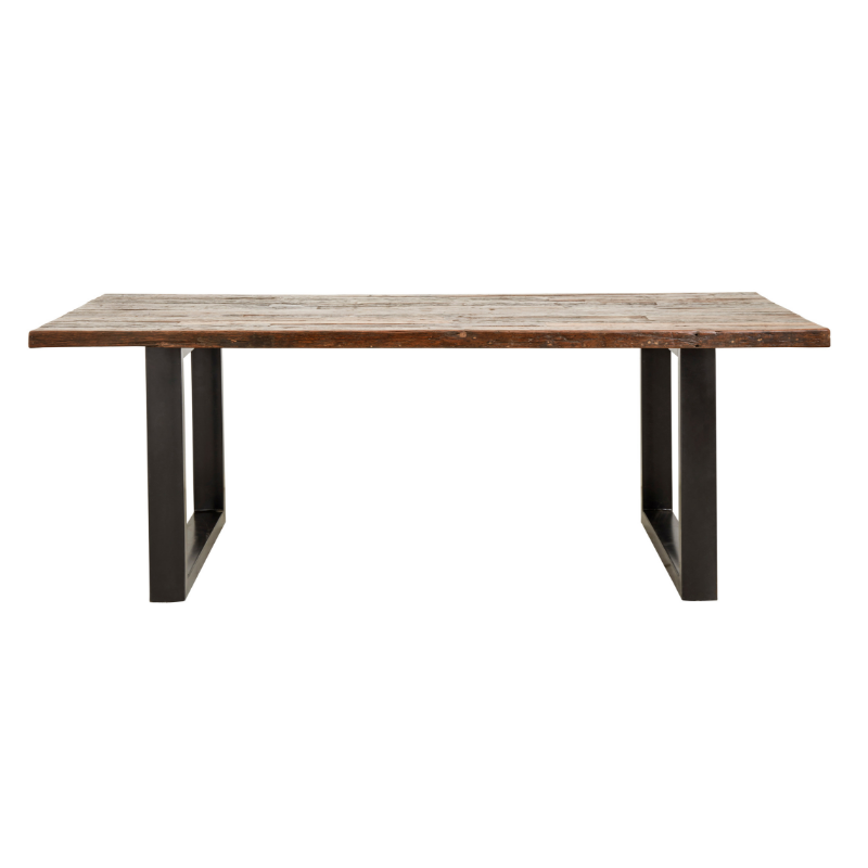 Table Metal Bois 220 Cm